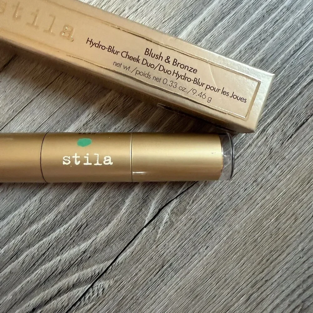 Stila Hydro-Blur Cheek Duo Dragon Fruit Cocoa Blush & Bronzer 0.33oz NIB